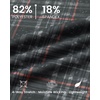 image:imageM MAELREG Quarter Zip Golf Pullover Men Dry Fit Long Sleeve Performance Wicking 14 Zip Full Print Pullover Mens SweatshirtRetro BlackRed Plaid