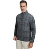 image:imageM MAELREG Quarter Zip Golf Pullover Men Dry Fit Long Sleeve Performance Wicking 14 Zip Full Print Pullover Mens SweatshirtRetro BlackRed Plaid