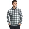 image:imageM MAELREG Quarter Zip Golf Pullover Men Dry Fit Long Sleeve Performance Wicking 14 Zip Full Print Pullover Mens SweatshirtRetro Grey Plaid