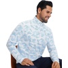 image:imageM MAELREG Quarter Zip Golf Pullover Men Dry Fit Long Sleeve Performance Wicking 14 Zip Full Print Pullover Mens SweatshirtSky Blue Camo