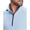 image:imageM MAELREG Quarter Zip Pullover Men Stretch Performance Mock Neck Moisture Wicking Golf 14 Zip Pullover Mens SweatshirtLight Blue