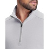 image:imageM MAELREG Quarter Zip Pullover Men Stretch Performance Mock Neck Moisture Wicking Golf 14 Zip Pullover Mens SweatshirtLight Grey