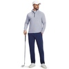 image:imageM MAELREG Quarter Zip Pullover Men Stretch Performance Mock Neck Moisture Wicking Golf 14 Zip Pullover Mens SweatshirtNavy