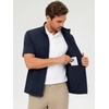 image:imageM MAELREG Short Sleeve Golf Jackets for Men with Full Zipper Lightweight UPF50 Hiking Vests For Men with Button PocketsNavy