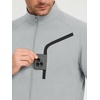image:imageM MAELREG Short Sleeve Golf Jackets for Men with Full Zipper Lightweight UPF50 Hiking Vests For Men with Button PocketsSilver Grey