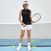 image:imageM MAELREG Womens Golf Polo Shirts Sleeveless 4 Buttons with Collar Tennis Tops Pickleball Shirts UV Protection Quick DryBlack