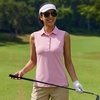 image:imageM MAELREG Womens Golf Polo Shirts Sleeveless 4 Buttons with Collar Tennis Tops Pickleball Shirts UV Protection Quick DryLavender