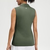 image:imageM MAELREG Womens Golf Polo Shirts Sleeveless 4 Buttons with Collar Tennis Tops Pickleball Shirts UV Protection Quick DryMossy Stone