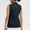 image:imageM MAELREG Womens Golf Polo Shirts Sleeveless 4 Buttons with Collar Tennis Tops Pickleball Shirts UV Protection Quick DryNavy