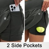 image:imageM MAELREG Womens Golf Skirts Skort with Zipper Pockets High Waisted Lightweight Tennis Skirt with Shorts Running AthleticDark Grey