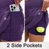 image:imageM MAELREG Womens Golf Skirts Skort with Zipper Pockets High Waisted Lightweight Tennis Skirt with Shorts Running AthleticDark Purple