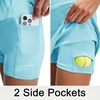 image:imageM MAELREG Womens Golf Skirts Skort with Zipper Pockets High Waisted Lightweight Tennis Skirt with Shorts Running AthleticLake Green