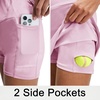 image:imageM MAELREG Womens Golf Skirts Skort with Zipper Pockets High Waisted Lightweight Tennis Skirt with Shorts Running AthleticLight Pink