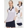 image:imageM MAELREG Womens Polo Shirts Short Sleeve VNeck Collared Golf Tennis Shirt Moisture Wicking Tank Top Womens Golf ShirtsColorful Hearts
