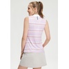 image:imageM MAELREG Womens Polo Shirts Short Sleeve VNeck Collared Golf Tennis Shirt Moisture Wicking Tank Top Womens Golf ShirtsPink Purple Stripes
