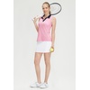 image:imageM MAELREG Womens Polo Shirts Short Sleeve VNeck Collared Golf Tennis Shirt Moisture Wicking Tank Top Womens Golf ShirtsPink White Florals