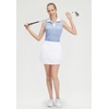 image:imageM MAELREG Womens Polo Shirts Short Sleeve VNeck Collared Golf Tennis Shirt Moisture Wicking Tank Top Womens Golf ShirtsWhite Blue Stripes