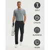 image:imageMens Golf Pants 303234 Inseam Golf Pants Men Stretch with 5 PocketsBlack