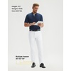 image:imageMens Golf Pants 303234 Inseam Golf Pants Men Stretch with 5 PocketsWhite