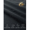 image:imageMens Polo Shirts Short Sleeve Jacquard Casual Nylon Blend Solid Stylish Dry Fit Performance Collared Golf Polo Shirts for MenDark Gray