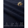 image:imageMens Polo Shirts Short Sleeve Jacquard Casual Nylon Blend Solid Stylish Dry Fit Performance Collared Golf Polo Shirts for MenNavy
