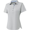image:imageM MAELREG 5Button Polo Shirts for Women Stretch Dry Fit Performance Lightweight Contrast Collared Golf Shirts Short SleeveLight Grey