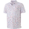 image:imageM MAELREG Boys Polo Shirts Funny Print Stretch Lightweight Short Sleeve Casual Collared Golf Shirts for Boys with 3 ButtonWhite Polka Dots