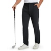 image:imageM MAELREG Golf Mens Stretch Pants with Pockets  303234 Quick Dry Lightweight Casual Comfy Work Mens Dress PantsBlack