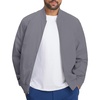 image:imageM MAELREG Mens Bomber Jacket Lightweight Casual Golf Windbreaker Spring Fall Full Zip Up Coat Jackets for Men with 4 PocketsNeutral Grey