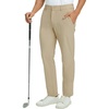 image:imageM MAELREG Mens Golf Pants Stretch Classic Fit Quick Dry Lightweight Casual Work Dress Trousers with PocketsKhaki