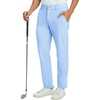 image:imageM MAELREG Mens Golf Pants Stretch Classic Fit Quick Dry Lightweight Casual Work Dress Trousers with PocketsLight Blue