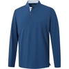 image:imageM MAELREG Mens Golf Shirts Collarless Performance Long Sleeve Henley PolosBlue