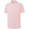 image:imageM MAELREG Mens Jacquard Stripe Golf Shirts Quick Dry Performance Short Sleeve Moisture Wicking Polo Shirt for MenLight Pink White