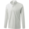 image:imageM MAELREG Mens Quarter Zip Pullover Fleece Lined Mock Neck Long Sleeve Golf Pullovers 14 Zip Thermal Sweatshirt for MenCream