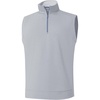 image:imageM MAELREG Mens Quarter Zip Pullover Golf Vest Mock Neck Lightweight VestLunar Rock Melange