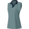 image:imageM MAELREG Polo Shirts for Women V Neck Sports Tennis Sleeveless Shirts Ribbed Collared Lightweight Athletic Womens Golf ShirtDusty Blue