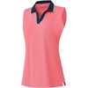 image:imageM MAELREG Polo Shirts for Women V Neck Sports Tennis Sleeveless Shirts Ribbed Collared Lightweight Athletic Womens Golf ShirtPink