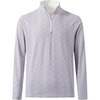 image:imageM MAELREG Quarter Zip Golf Pullover Men Dry Fit Long Sleeve Performance Wicking 14 Zip Full Print Pullover Mens SweatshirtColorful Hexagon