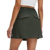 image:imageM MAELREG Womens Golf Skirts Skort with Zipper Pockets High Waisted Lightweight Tennis Skirt with Shorts Running AthleticArmy Green