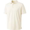 image:imageMens Polo Shirts Short Sleeve Jacquard Casual Nylon Blend Solid Stylish Dry Fit Performance Collared Golf Polo Shirts for MenBeige