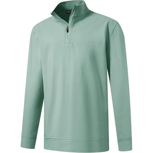 image:imageM MAELREG Boys Long Sleeve Quarter Zip Pullover Fleece Warmth Mock Neck Solid Youth Sweatshirt Winter Clothes for KidsDusty Green