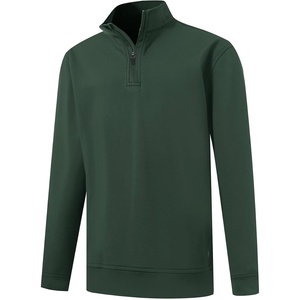 image:imageM MAELREG Boys Long Sleeve Quarter Zip Pullover Fleece Warmth Mock Neck Solid Youth Sweatshirt Winter Clothes for KidsForest Green
