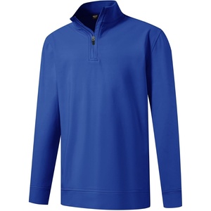 image:imageM MAELREG Boys Long Sleeve Quarter Zip Pullover Fleece Warmth Mock Neck Solid Youth Sweatshirt Winter Clothes for KidsKlein Blue