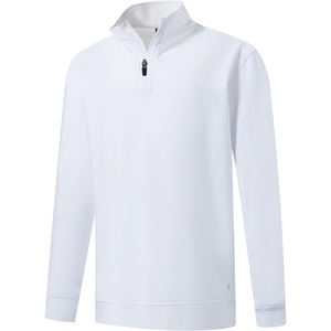 image:imageM MAELREG Boys Long Sleeve Quarter Zip Pullover Fleece Warmth Mock Neck Solid Youth Sweatshirt Winter Clothes for KidsWhite