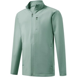 image:imageM MAELREG Full Zip Fleece Lined Jacket for Kids Lightweight Water Resistant Coat Boys Winter Long Sleeve Jackets with PocketsDusty Green