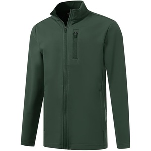 image:imageM MAELREG Full Zip Fleece Lined Jacket for Kids Lightweight Water Resistant Coat Boys Winter Long Sleeve Jackets with PocketsForest Green