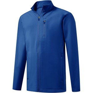 image:imageM MAELREG Full Zip Fleece Lined Jacket for Kids Lightweight Water Resistant Coat Boys Winter Long Sleeve Jackets with PocketsKlein Blue