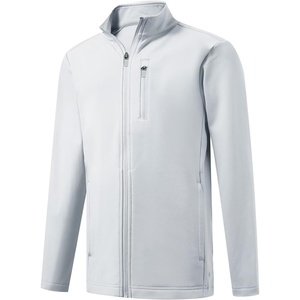 image:imageM MAELREG Full Zip Fleece Lined Jacket for Kids Lightweight Water Resistant Coat Boys Winter Long Sleeve Jackets with PocketsMisty Grey
