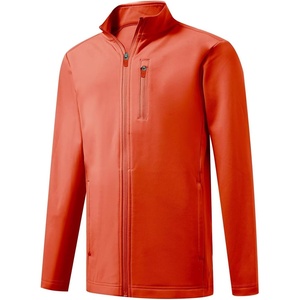image:imageM MAELREG Full Zip Fleece Lined Jacket for Kids Lightweight Water Resistant Coat Boys Winter Long Sleeve Jackets with PocketsOrange