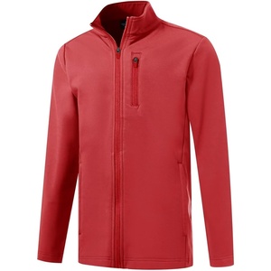 image:imageM MAELREG Full Zip Fleece Lined Jacket for Kids Lightweight Water Resistant Coat Boys Winter Long Sleeve Jackets with PocketsRed